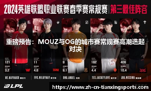 重磅预告:MOUZ与OG的城市赛常规赛高潮迭起对决